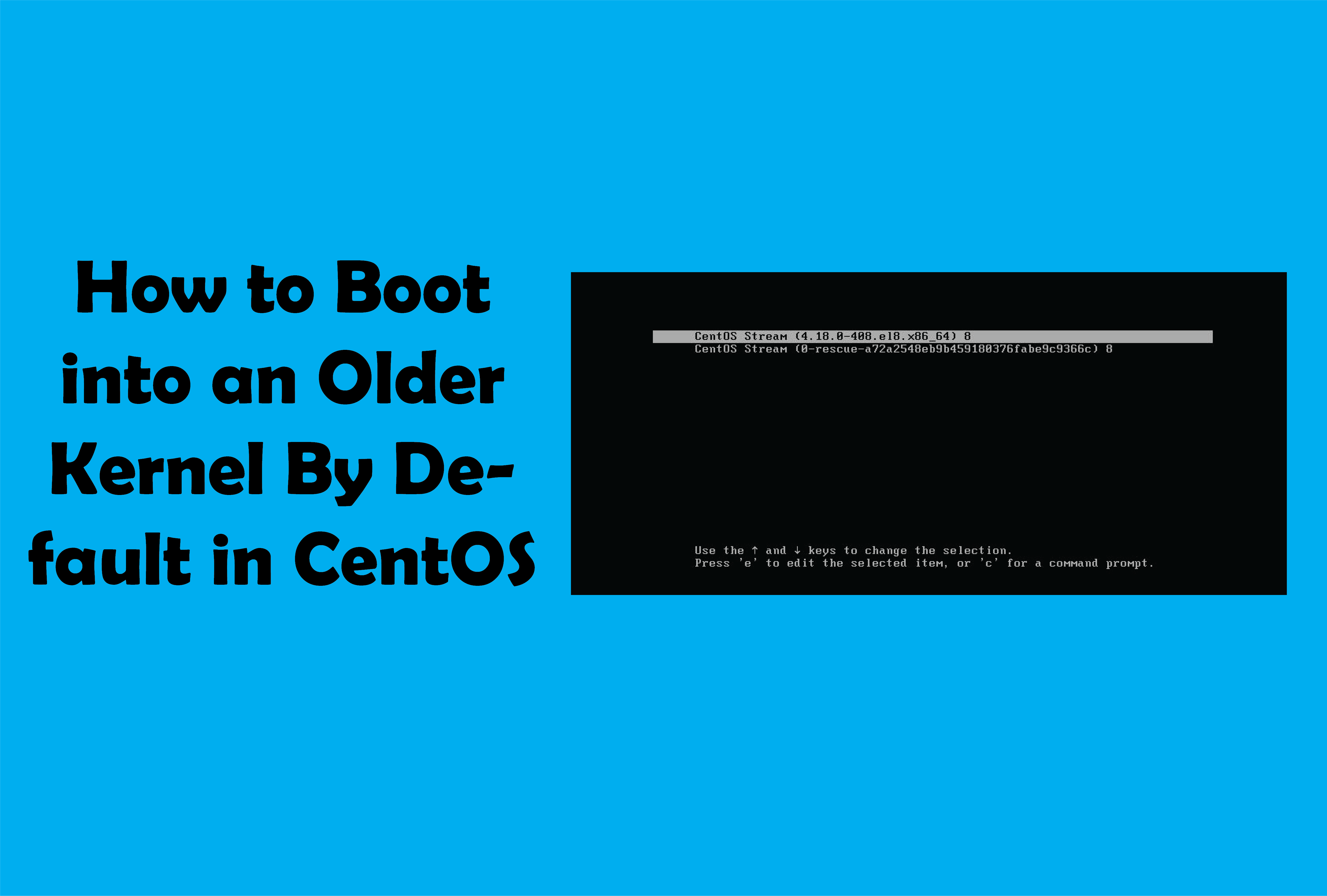 Boot into an Older Kernel