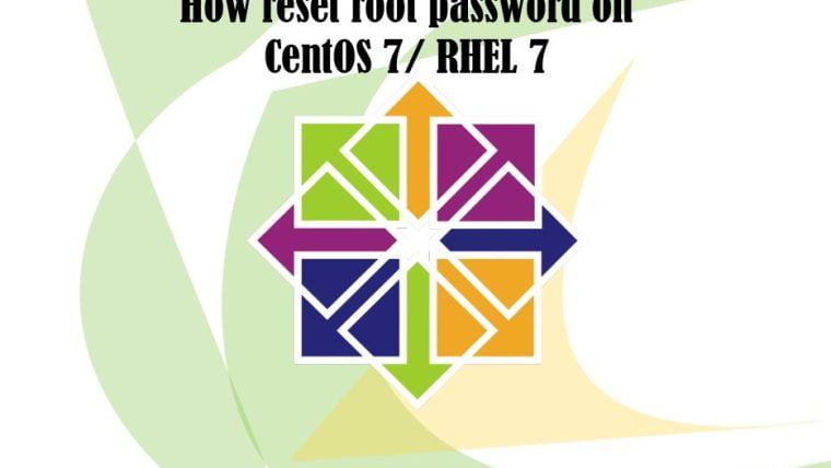 reset root password