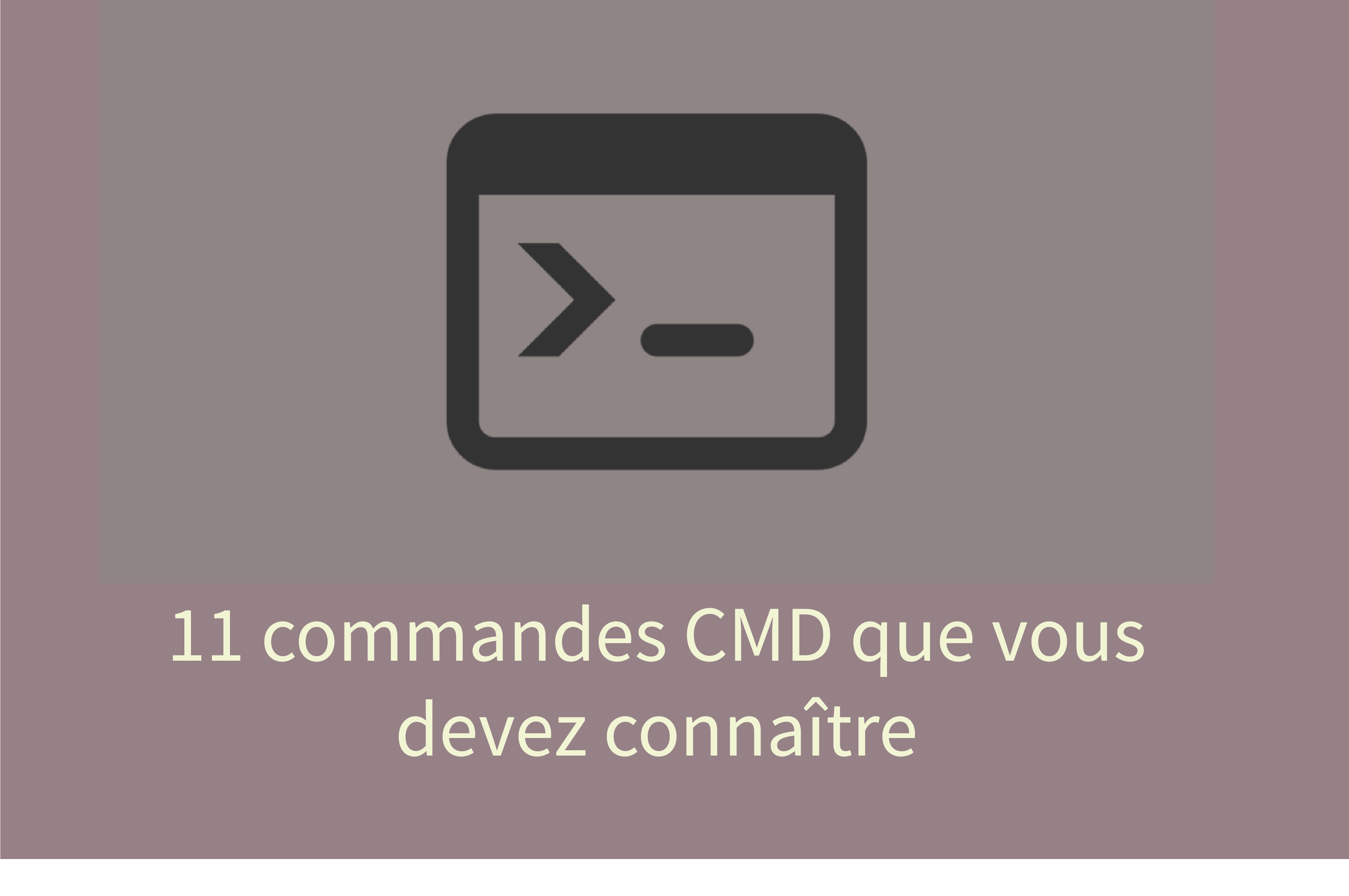 Commandes CMD